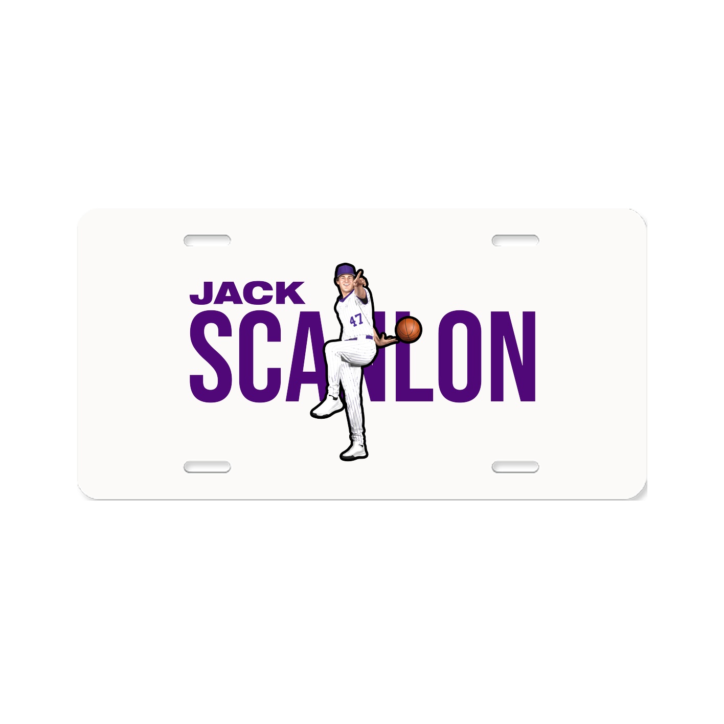 License Plate — Player Name in Classic
