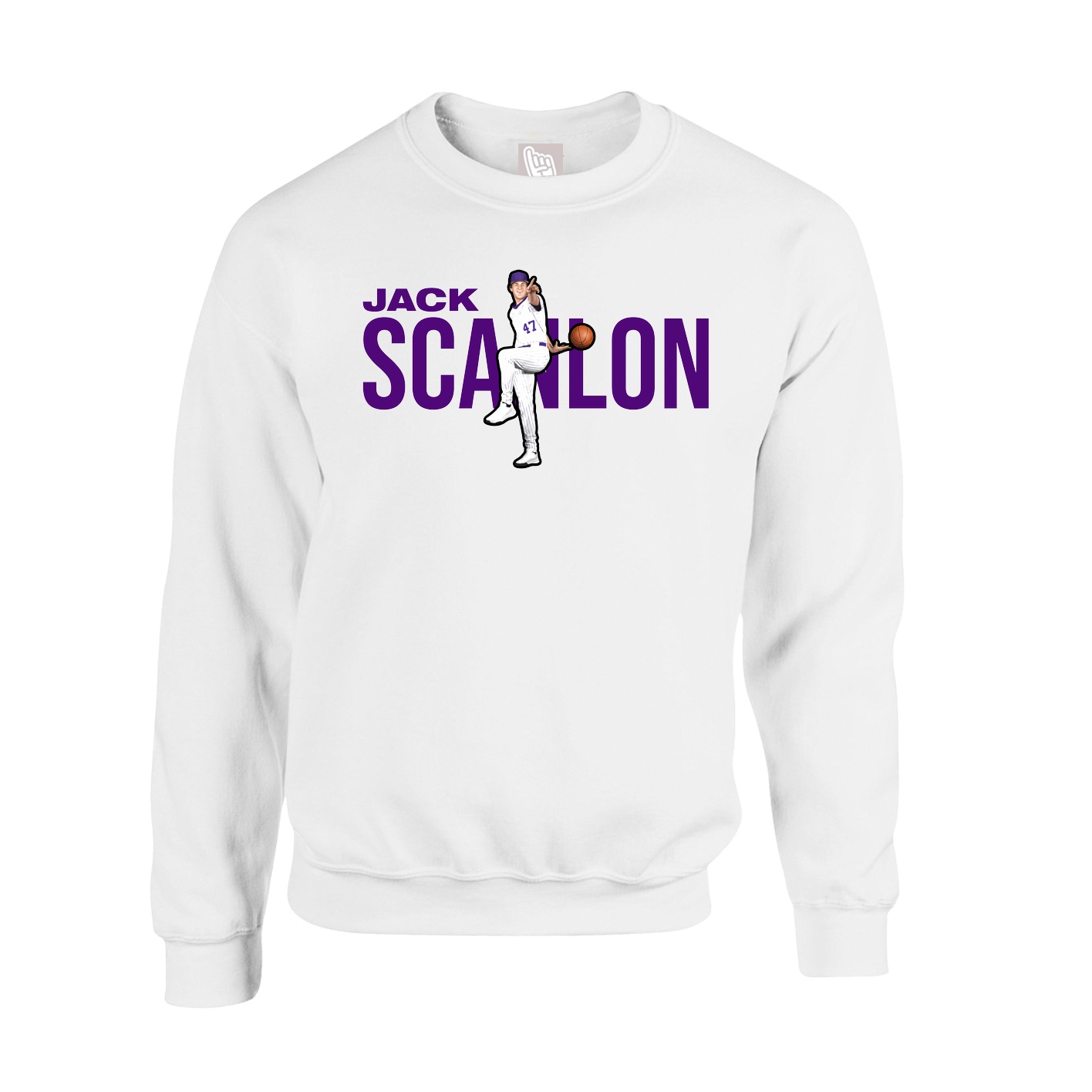 Fleece Crew — Player Name in White