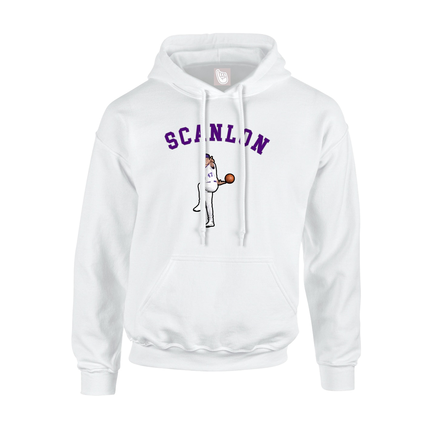 Hoodie — Shirsey Arch in White