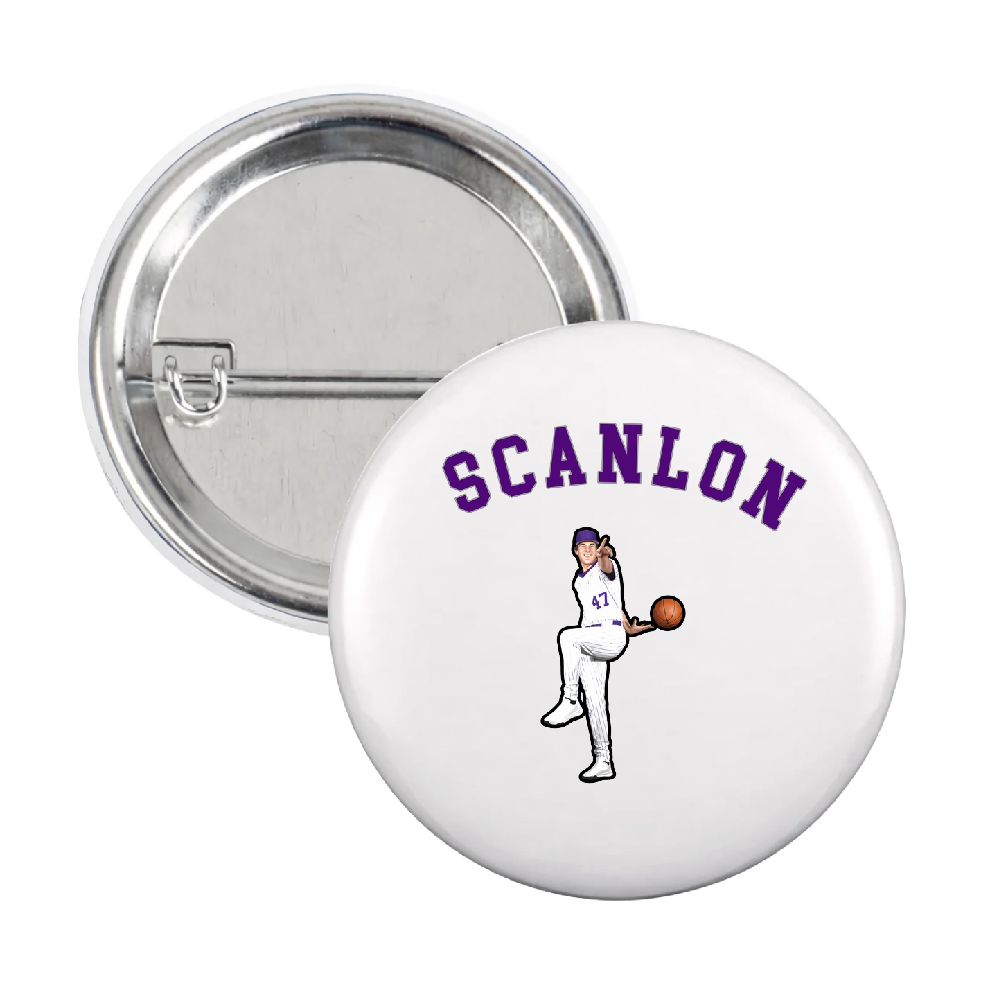 Game Day Button — Shirsey Arch in White