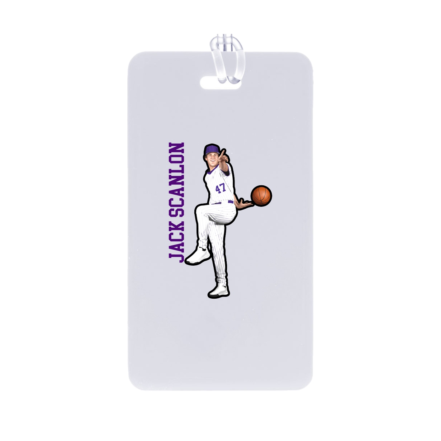 Bag Tag — Name Vertical in Classic