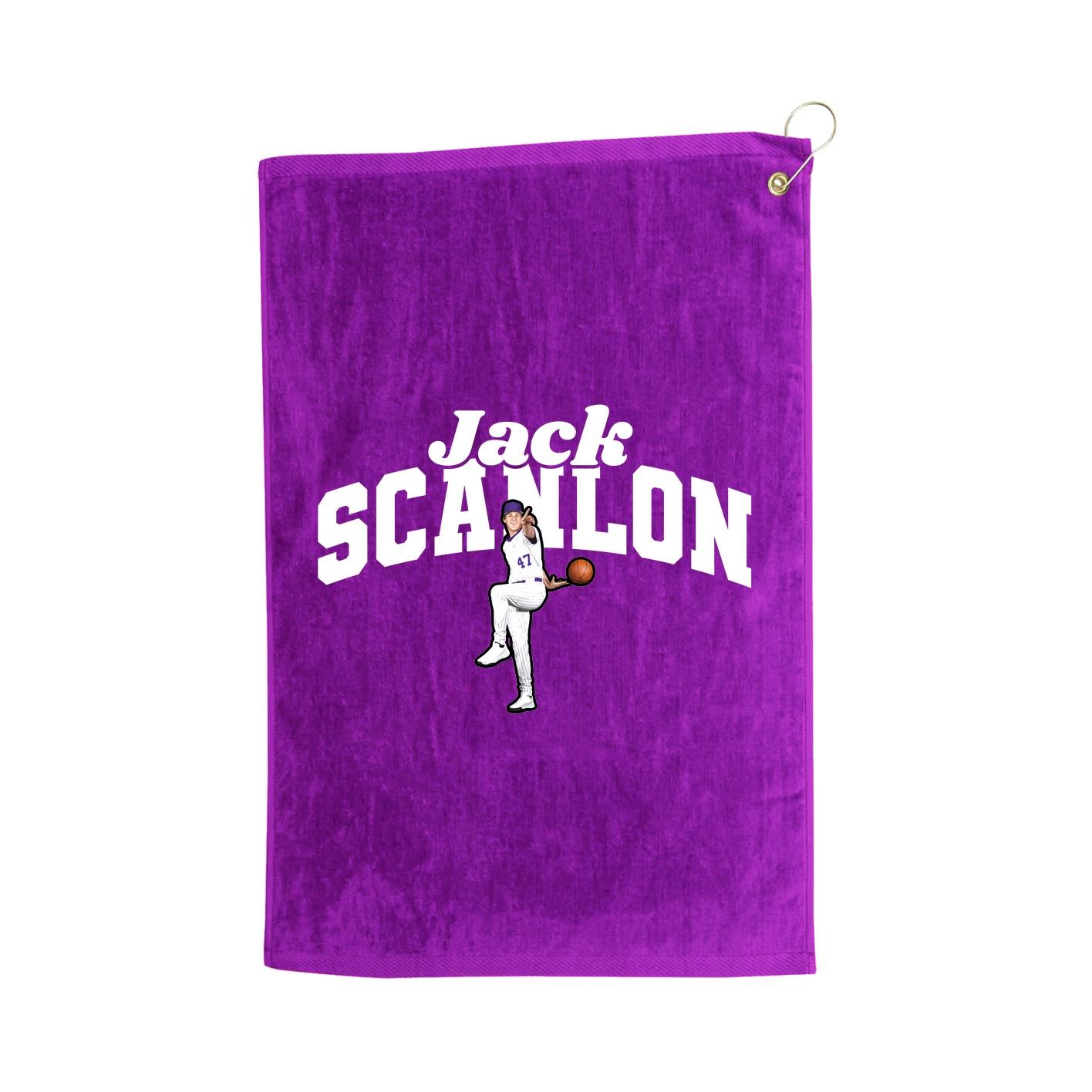 Golf Towel — Signature Arch in Purple