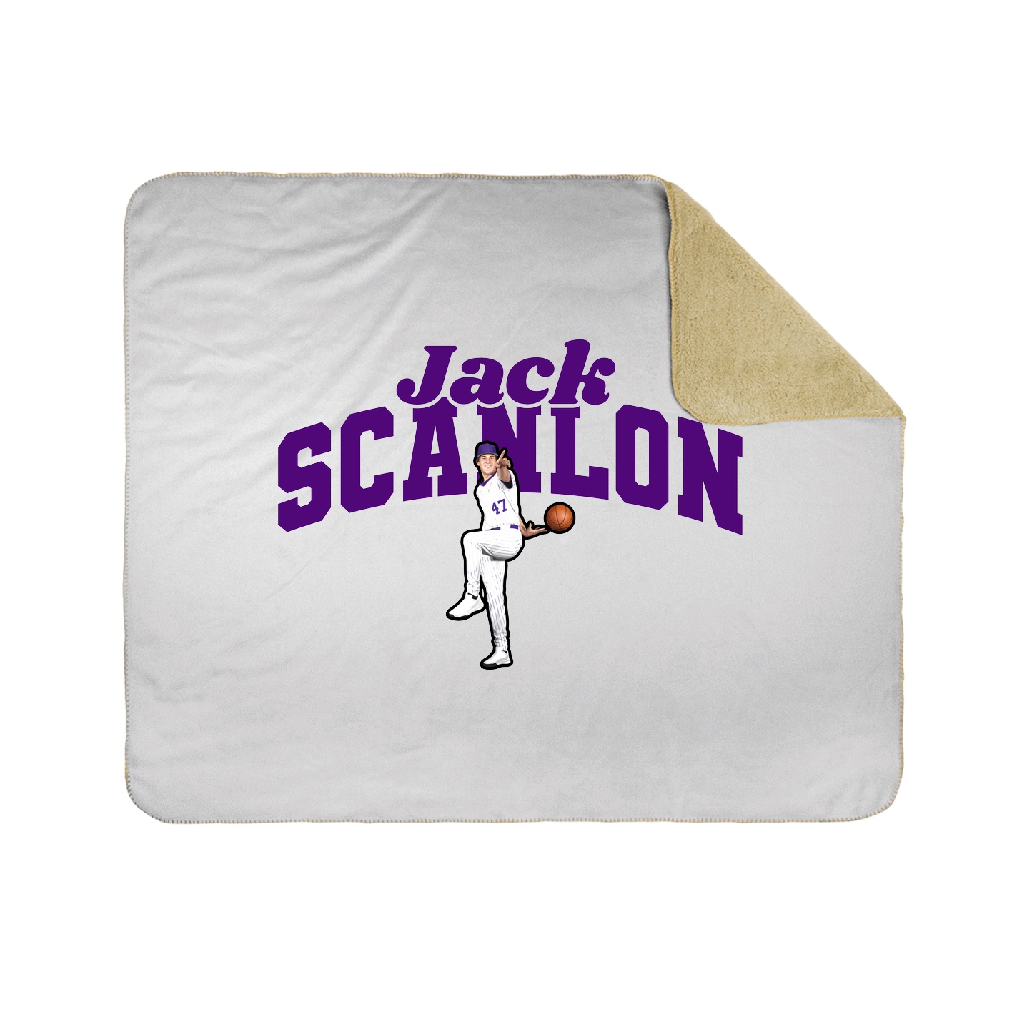 Throw Blanket — Signature Arch in White