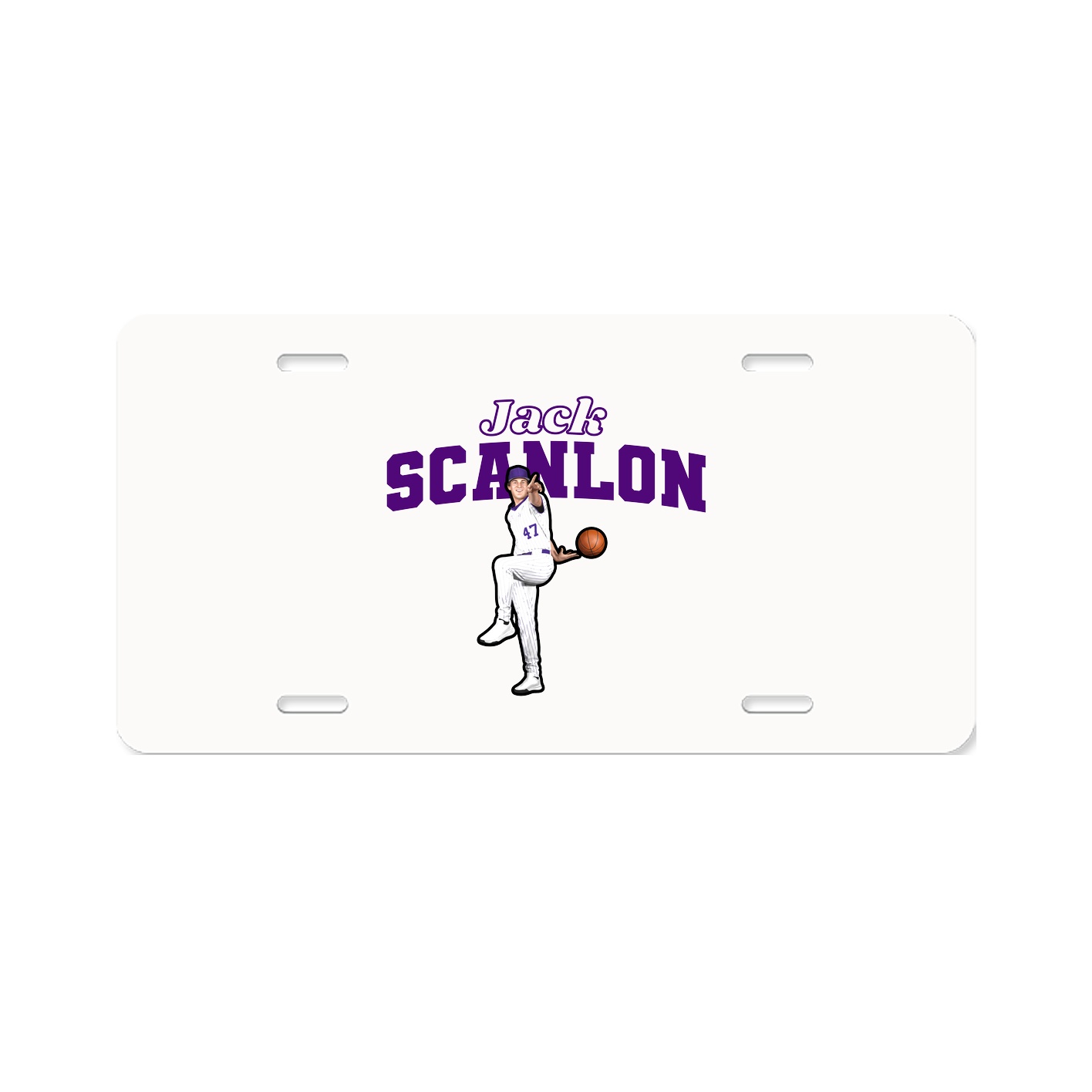 License Plate — Name Arch in Classic
