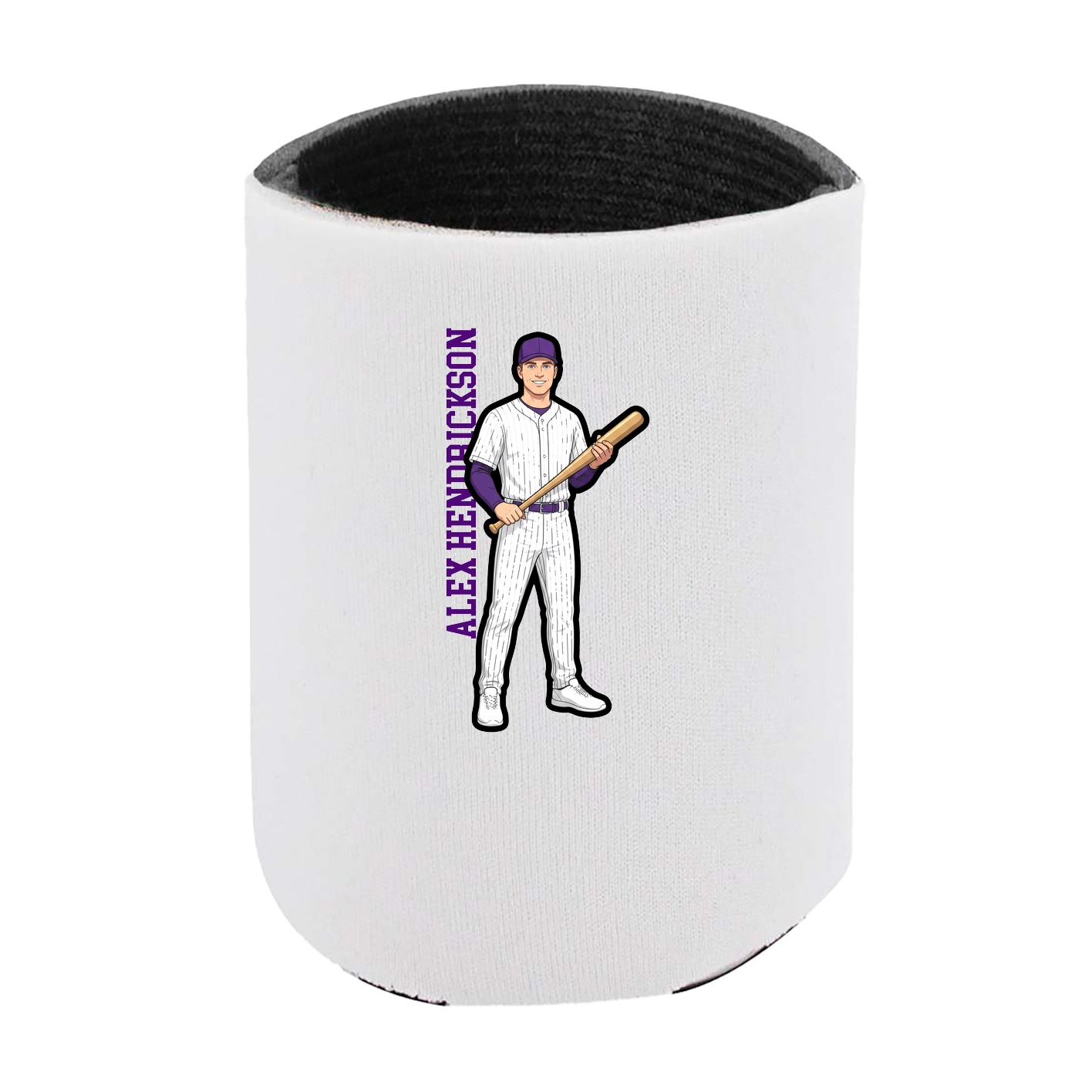 Can Holder — Name Vertical in White