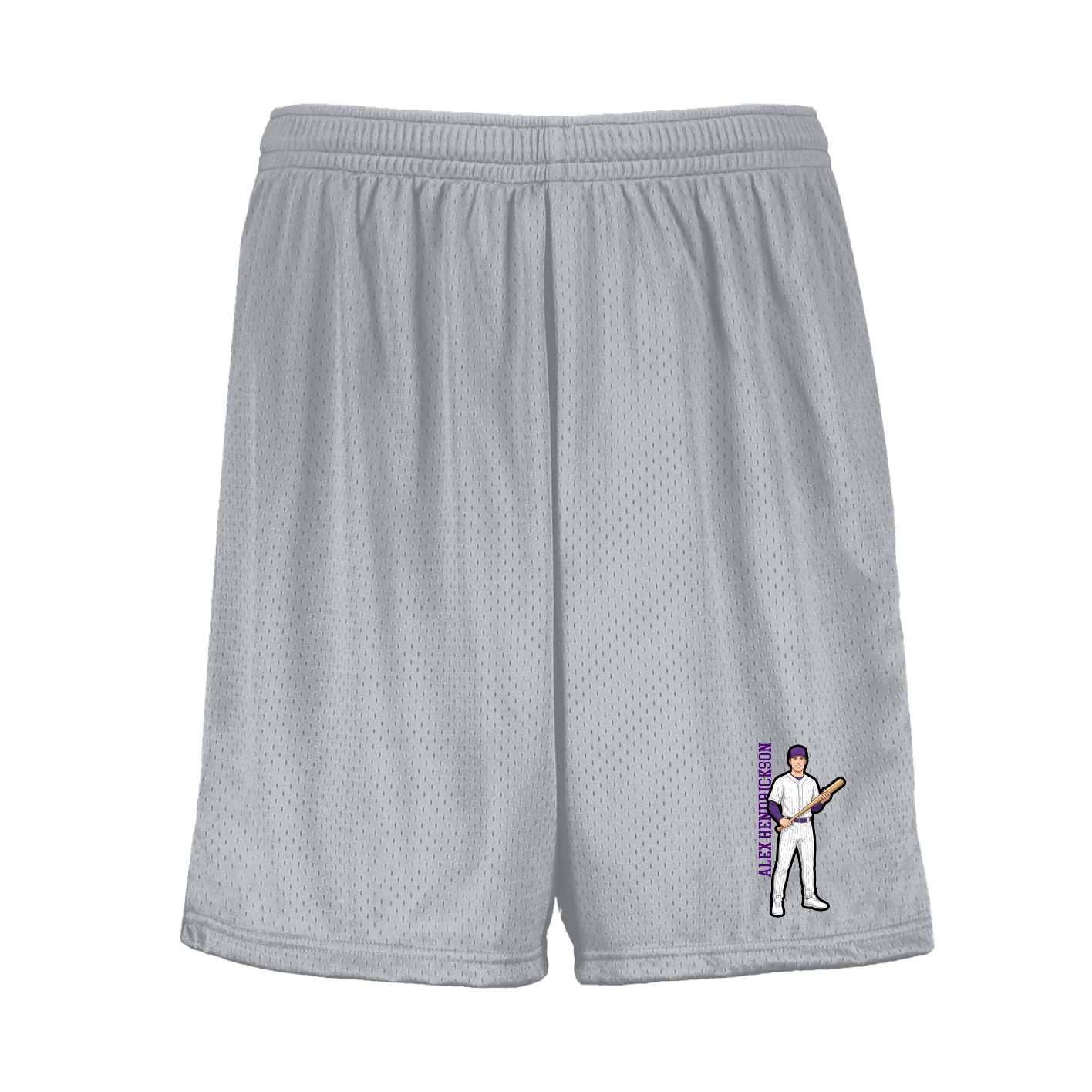 Shorts — Name Vertical in Silver