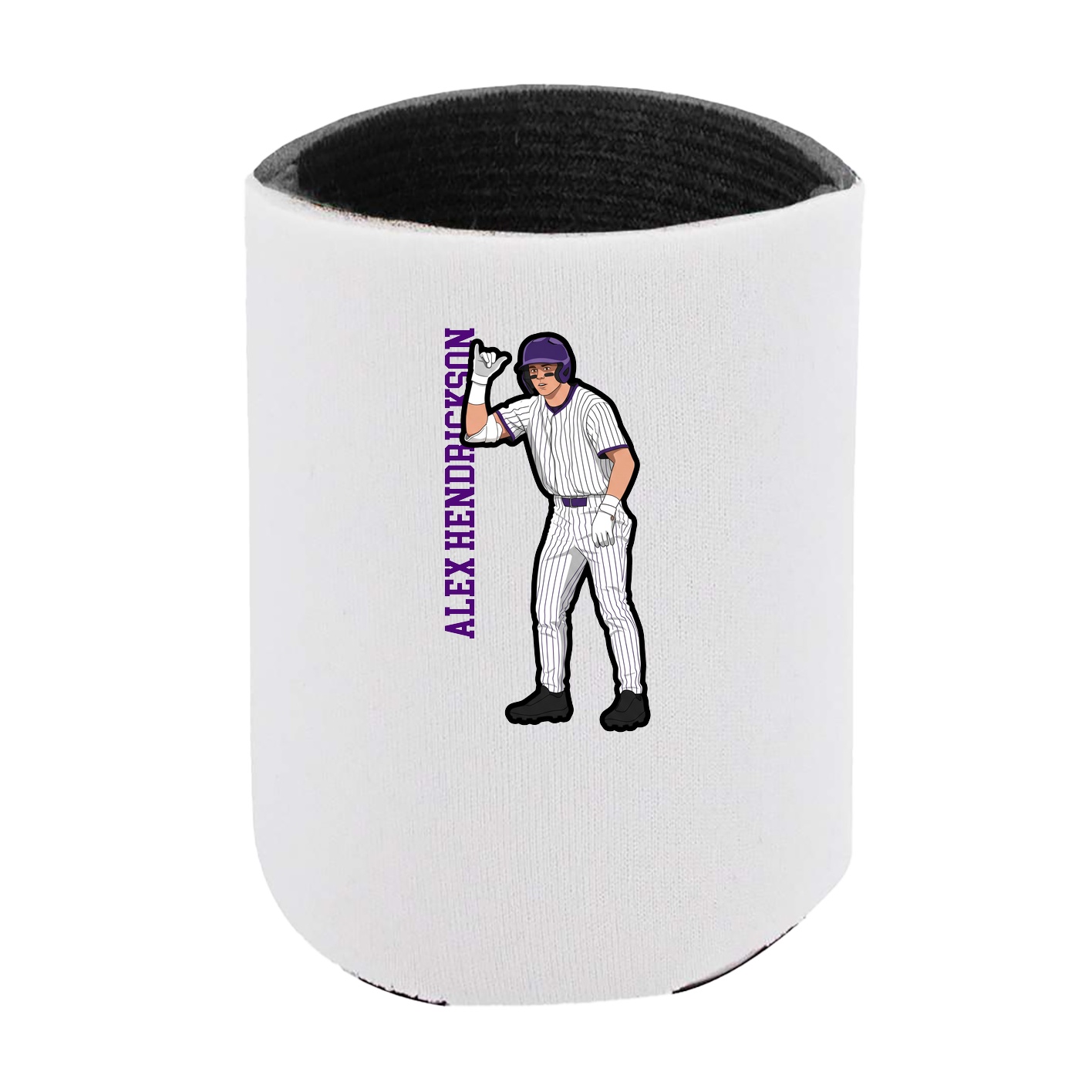 Can Holder — Name Vertical in White
