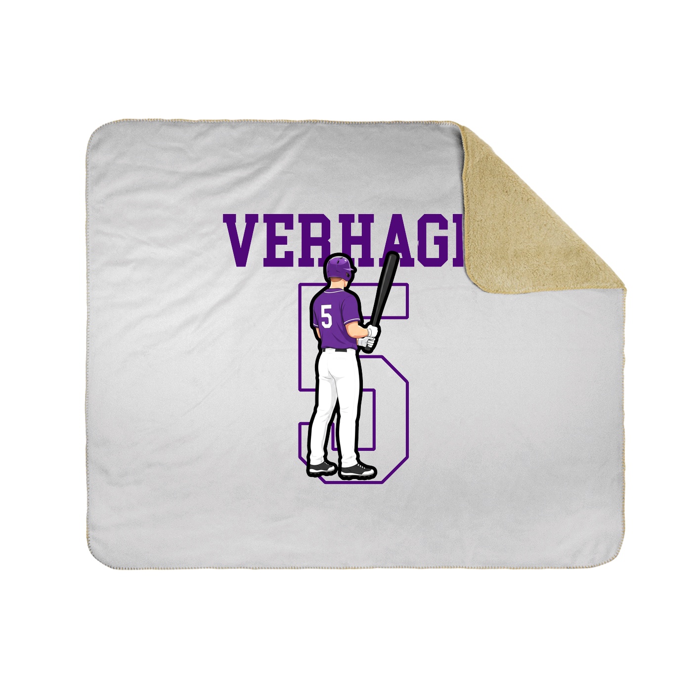 50x60 Sherpa Lined Throw Blanket