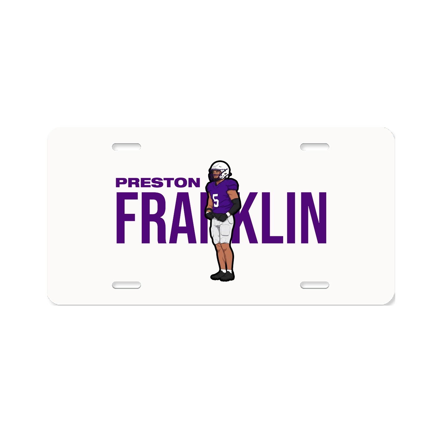 License Plate — Player Name in Classic