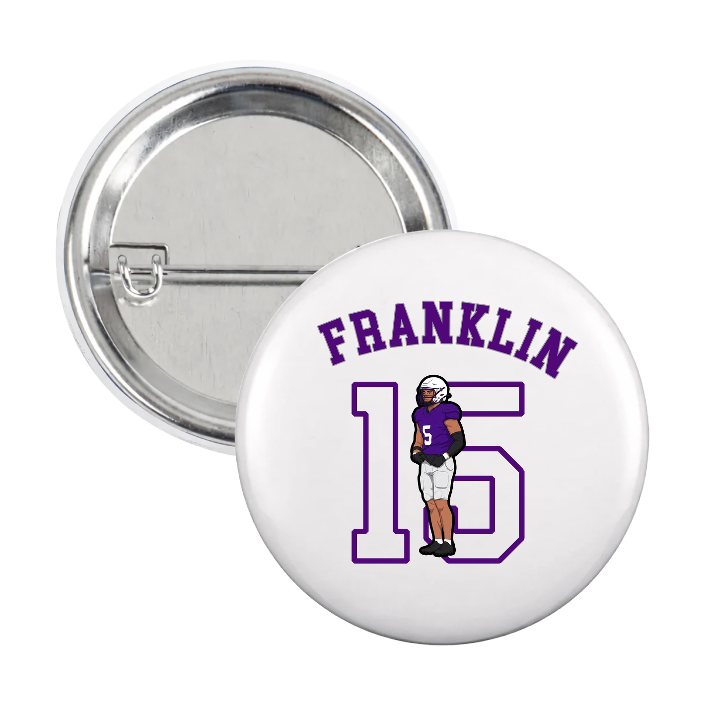 Game Day Button — Shirsey Arch in White