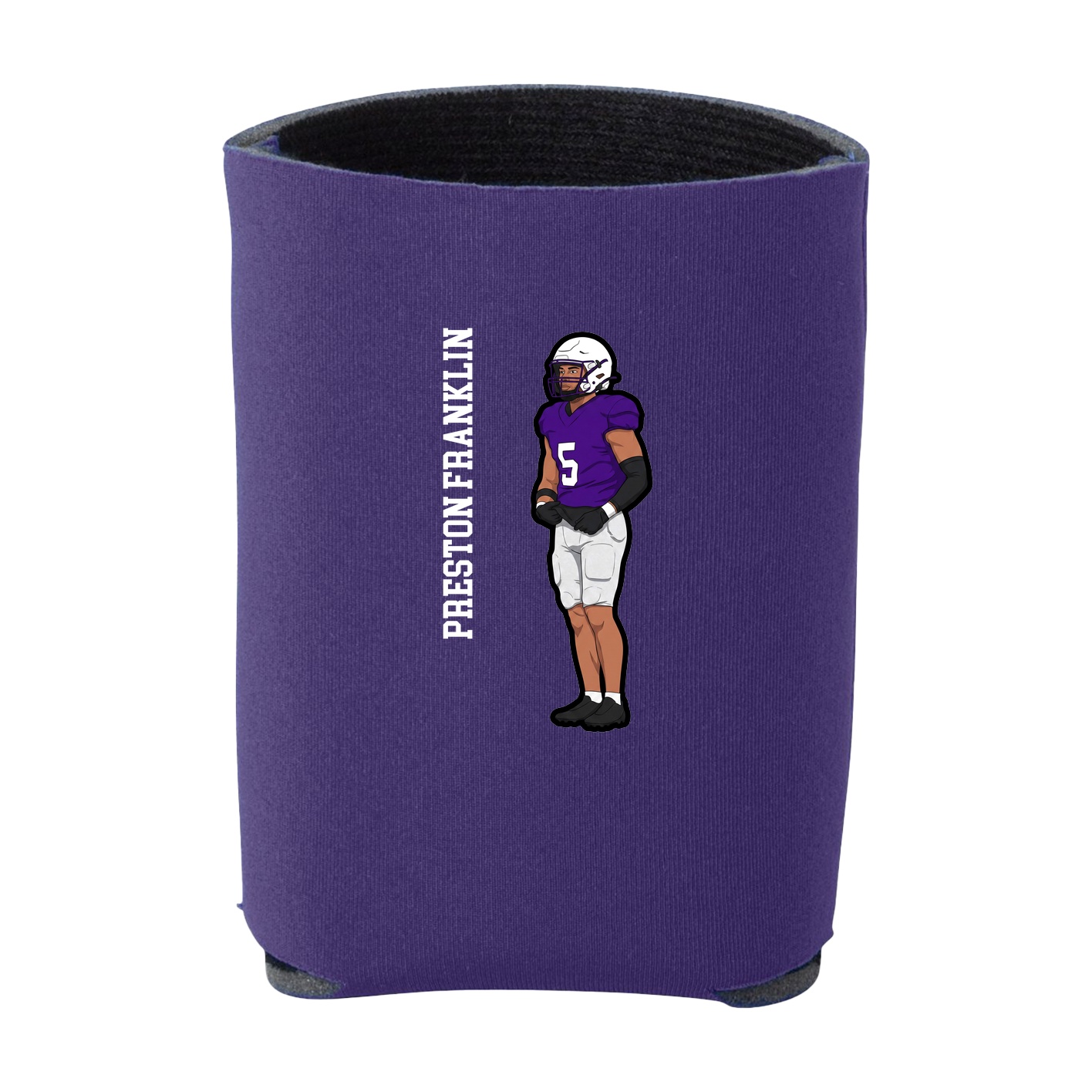 Can Holder — Name Vertical in Purple