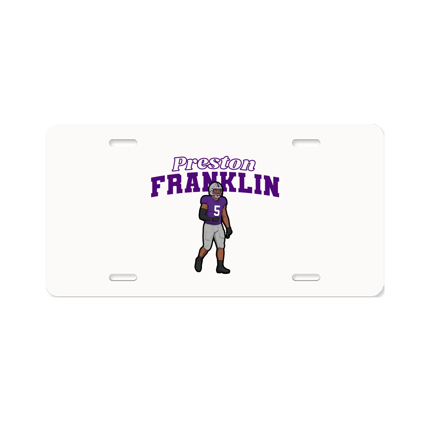 License Plate — Name Arch in Classic