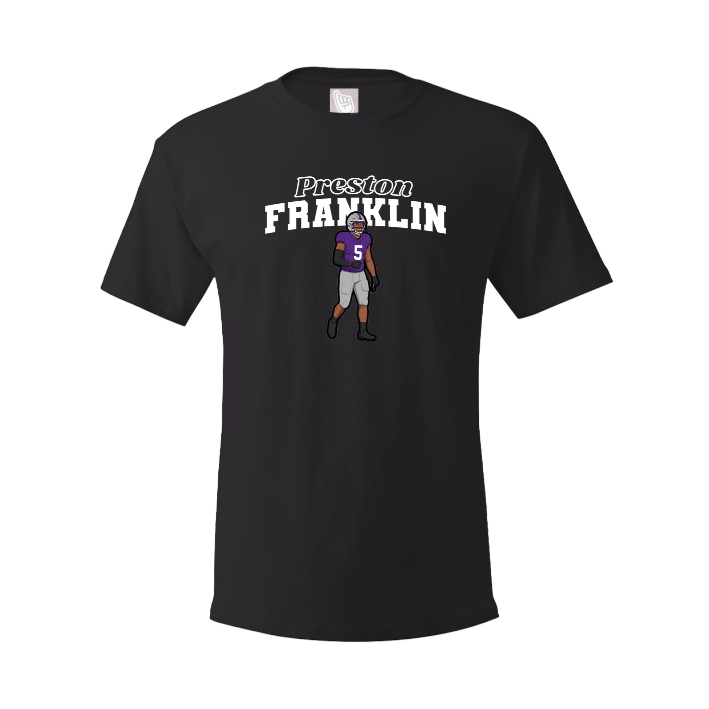 Youth Tee — Name Arch in Black
