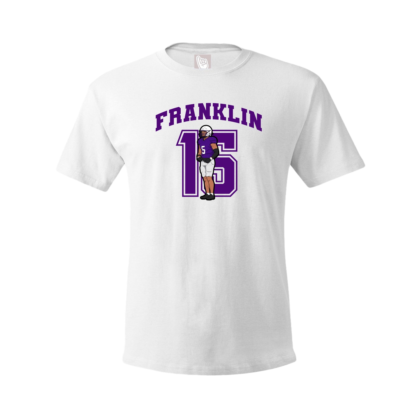 Youth Tee — Number in White