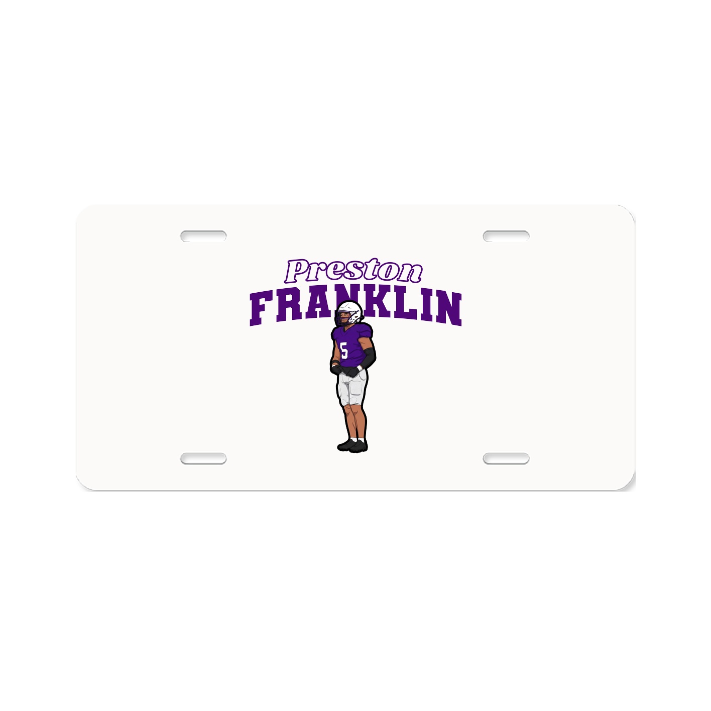 License Plate — Name Arch in Classic