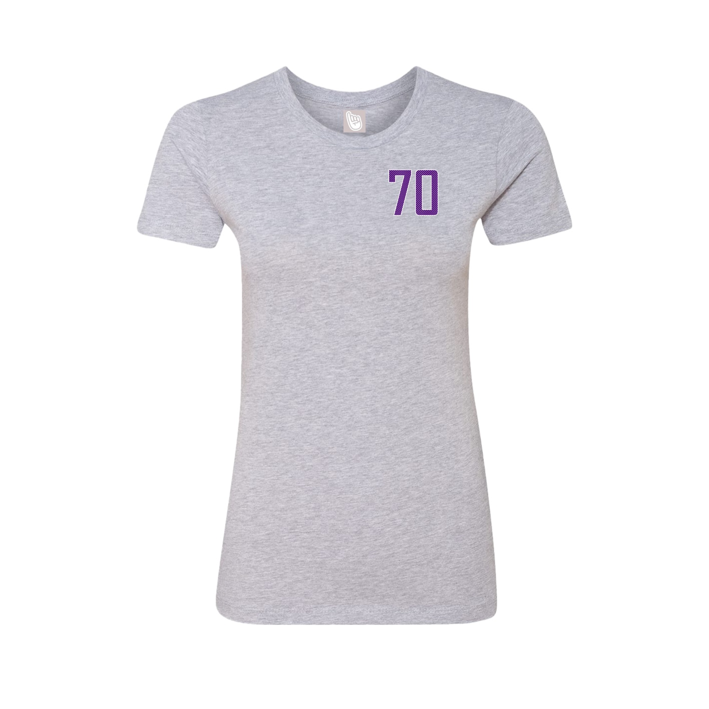 Fitted Women's Tee — Front Shirsy in Grey
