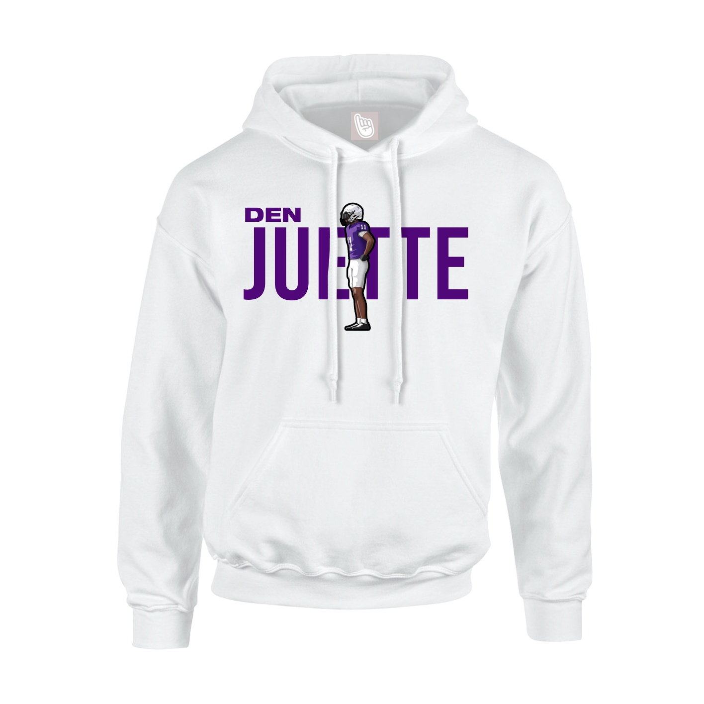 Hoodie — Player Name in White
