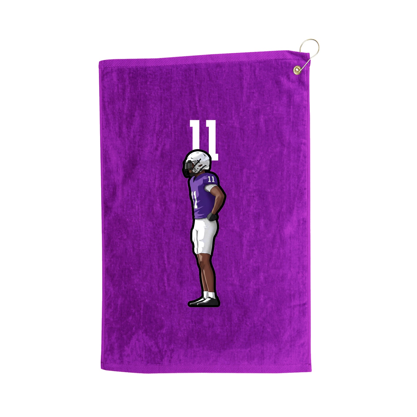 Golf Towel — Number Top in Purple