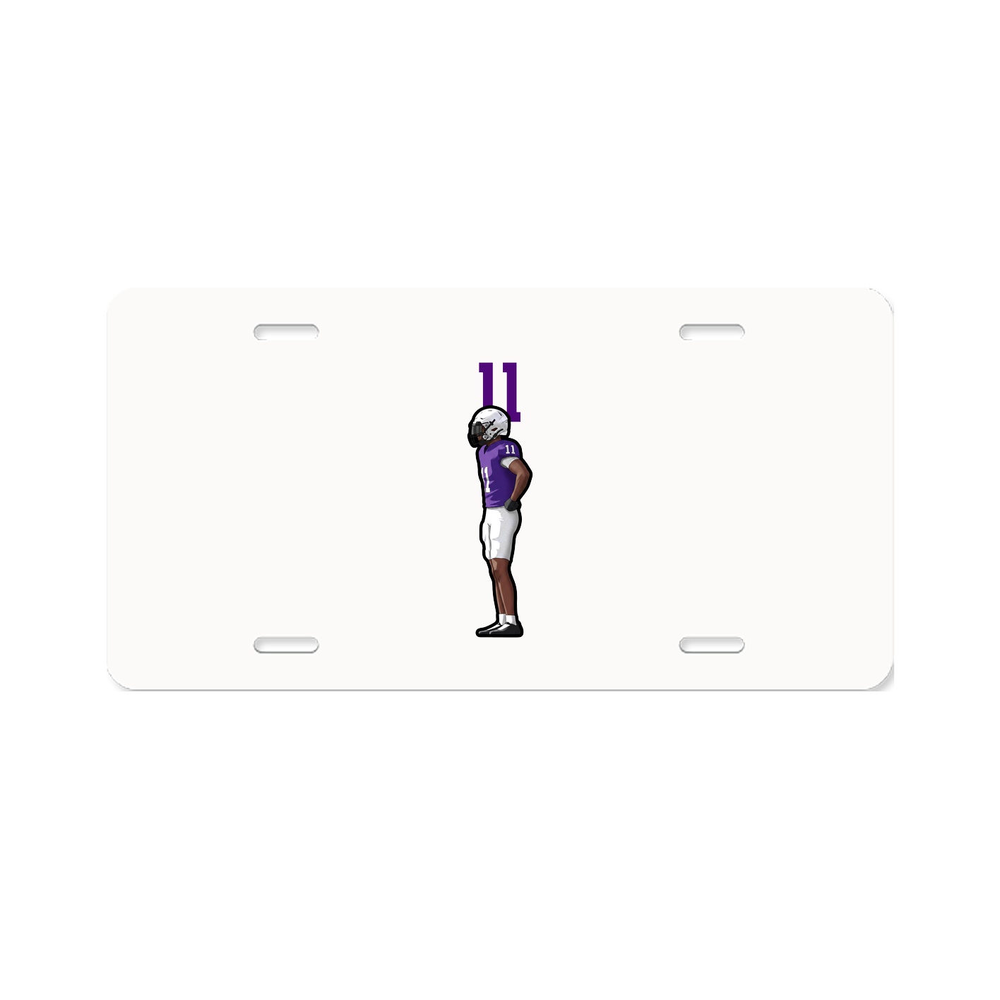 License Plate — Number Top in Classic