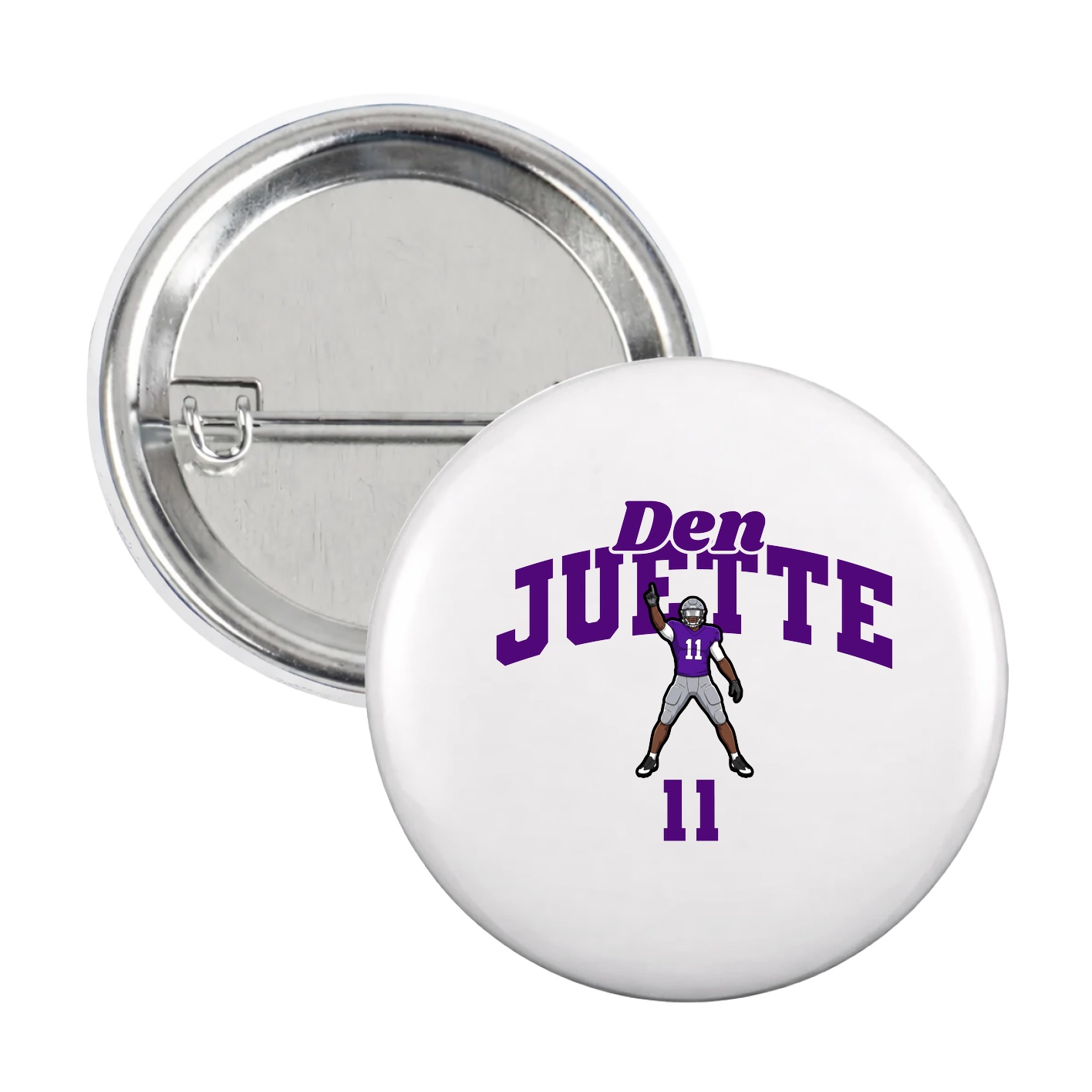 Game Day Button — Signature Arch in White