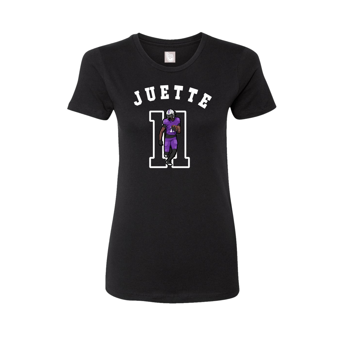 Fitted Women's Tee — Shirsey Arch in Black