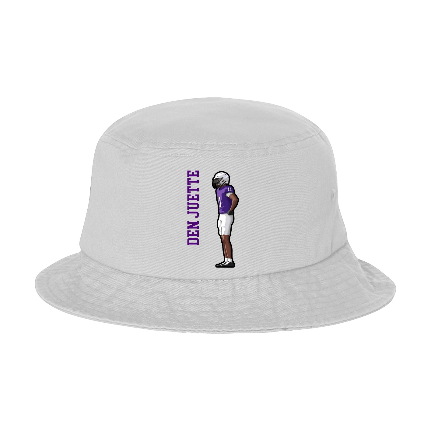 Bucket Cap — Name Vertical in White