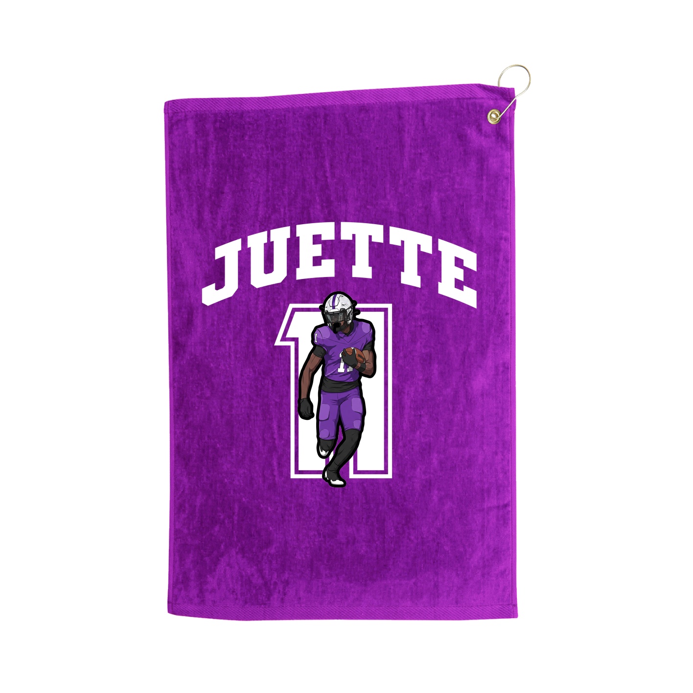 Golf Towel — Number in Purple