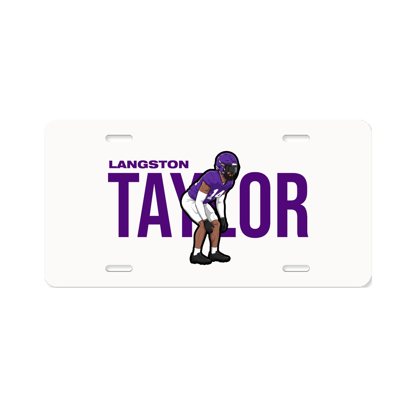 License Plate — Player Name in Classic