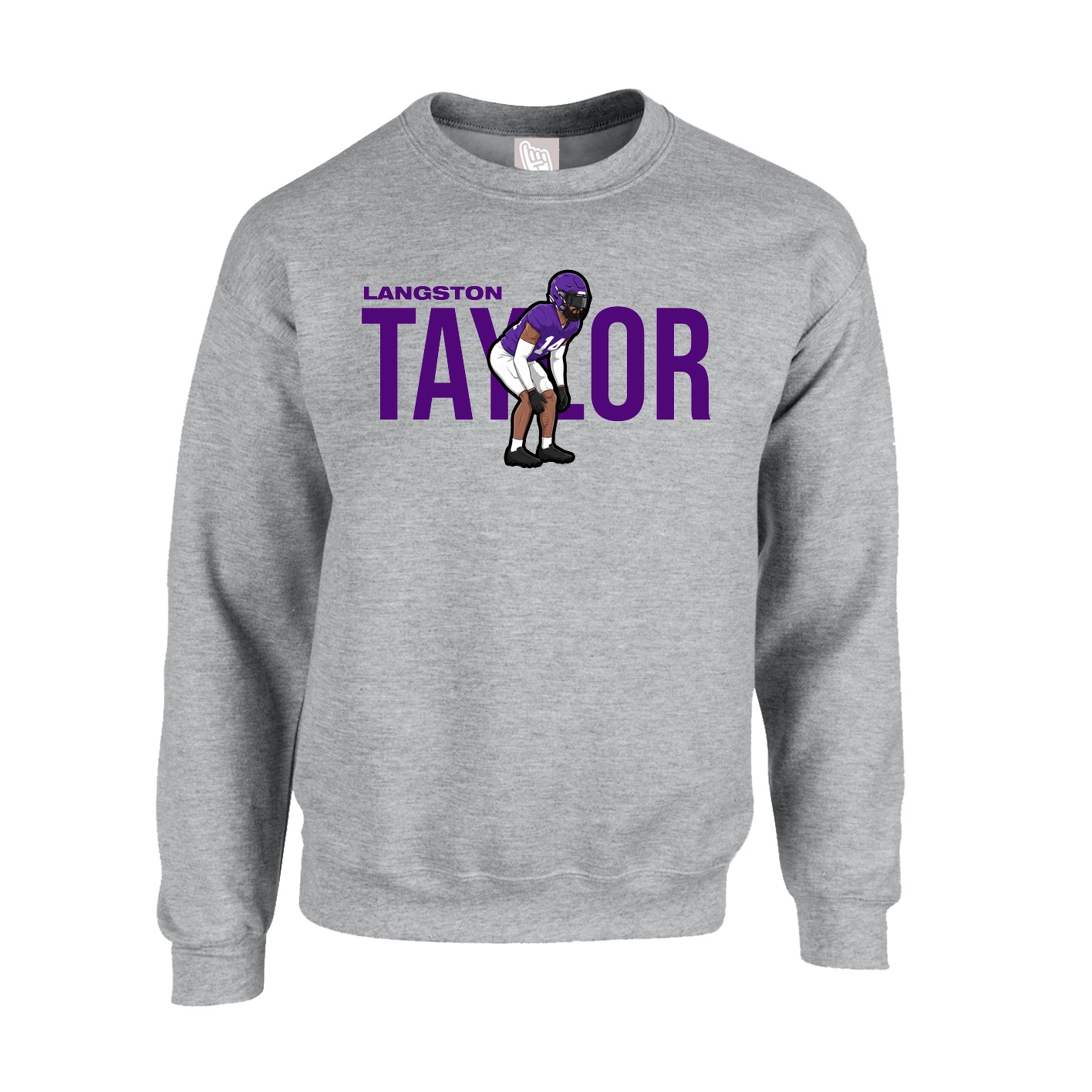 Fleece Crew — Player Name in Grey