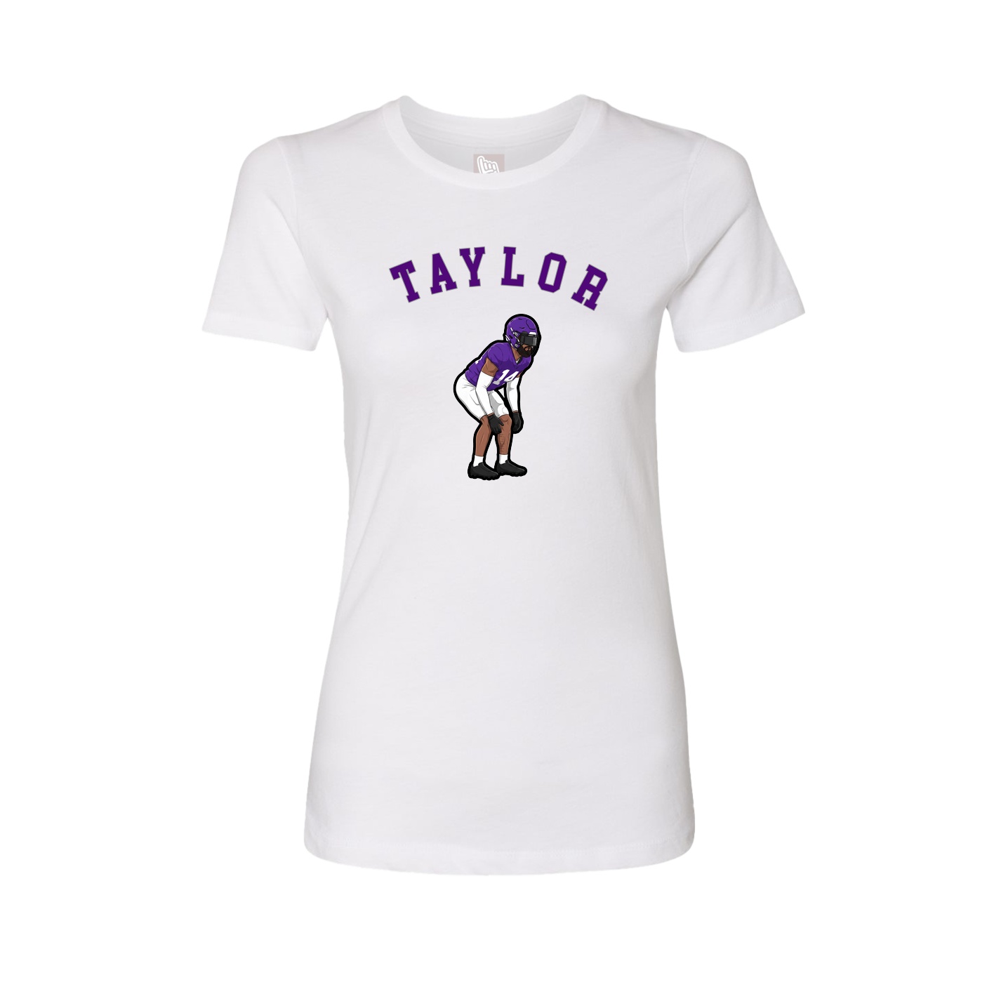Fitted Women's Tee — Shirsey Arch in White