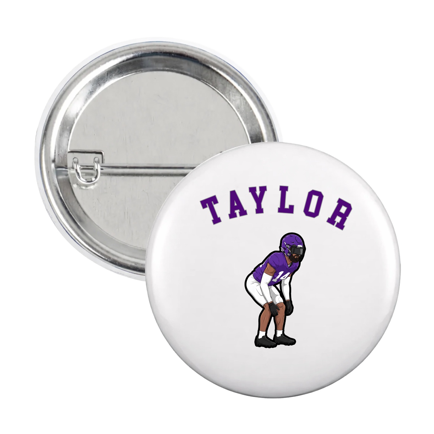 Game Day Button — Shirsey Arch in White