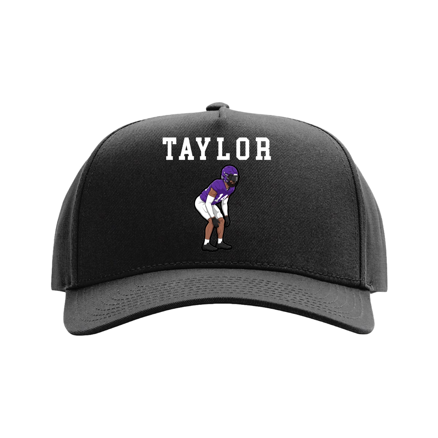Full Fabric Five-Panel Champ Cap — Shirsey in Black