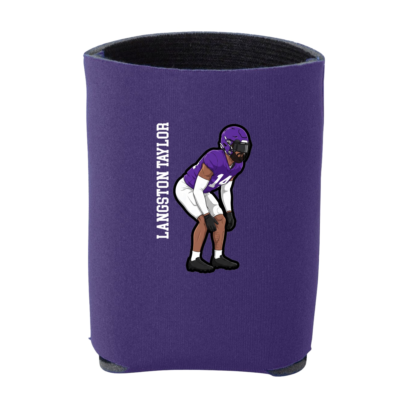 Can Holder — Name Vertical in Purple