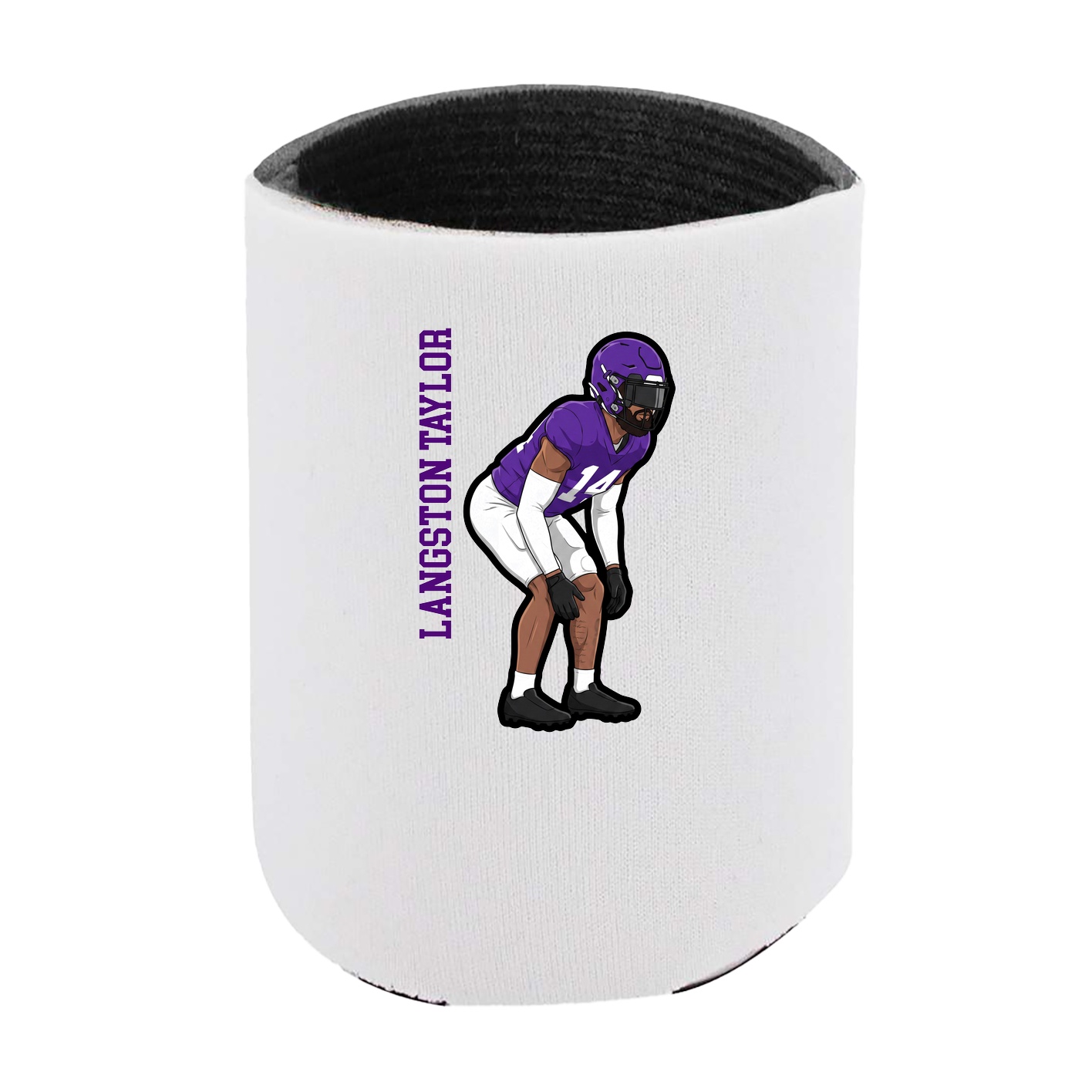 Can Holder — Name Vertical in White
