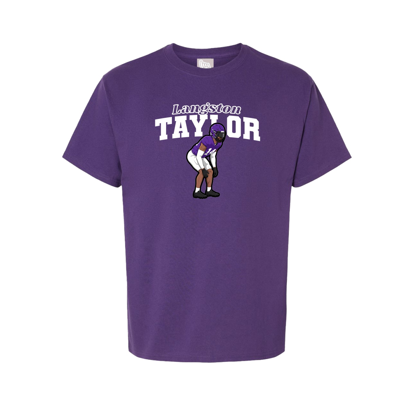 Youth Tee — Name Arch in Purple