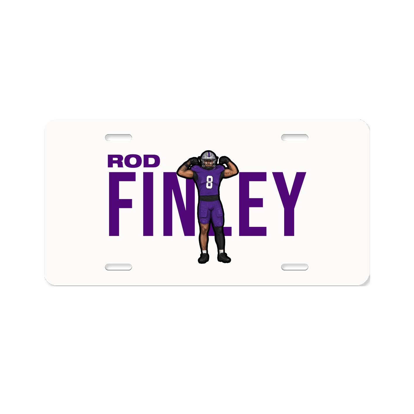 License Plate — Player Name in Classic