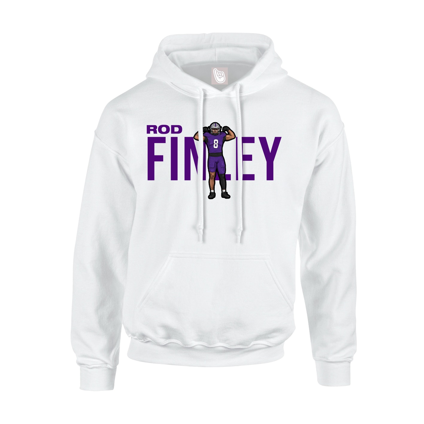 Hoodie — Player Name in White