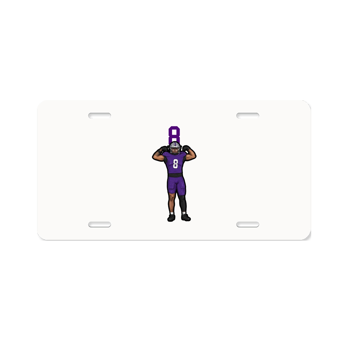 License Plate — Number Top in Classic