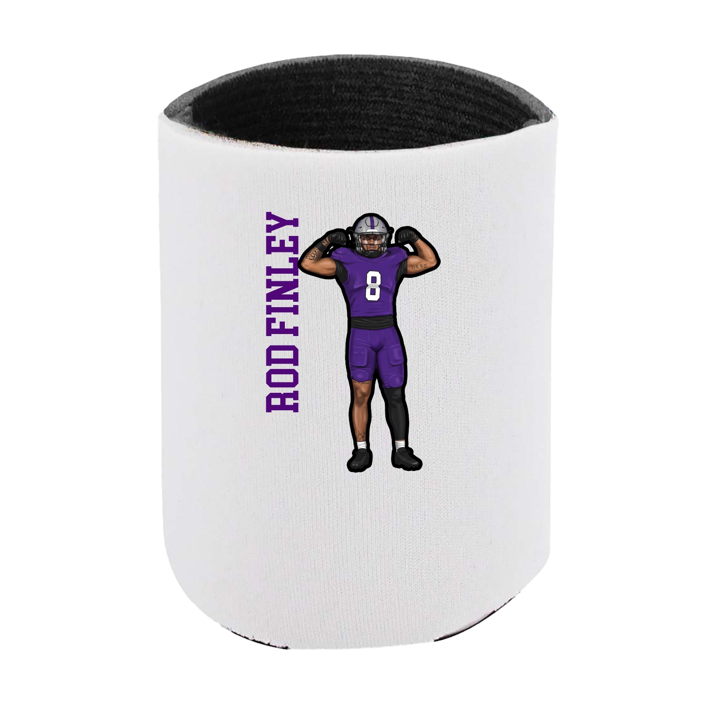 Can Holder — Name Vertical in White