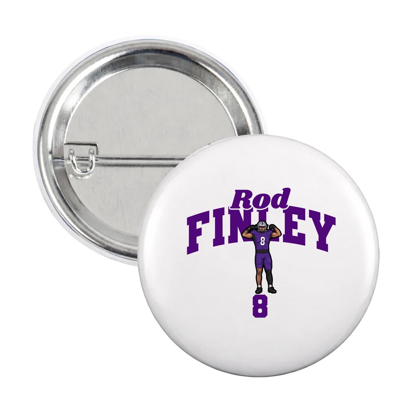 Game Day Button — Signature Arch in White