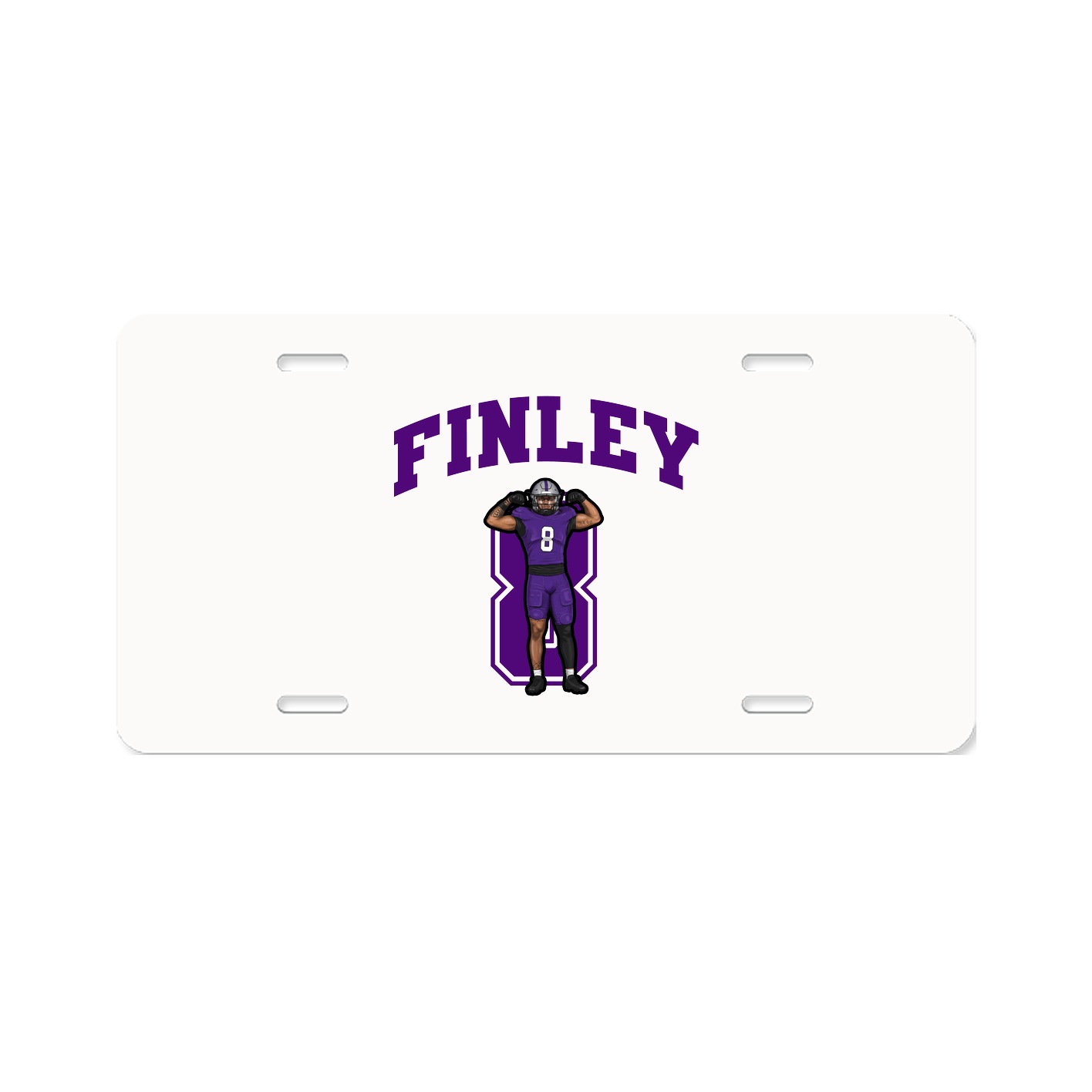 License Plate — Number in Classic