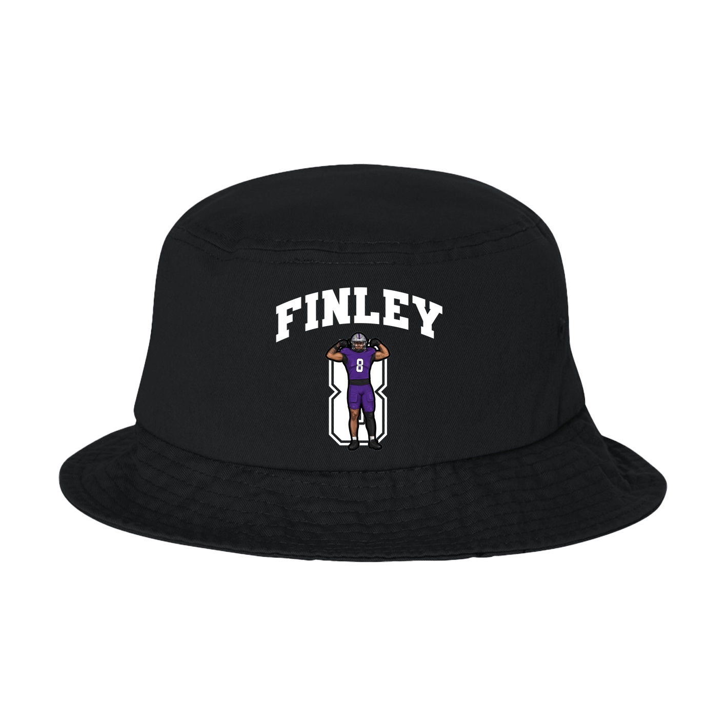 Bucket Cap — Number in Black
