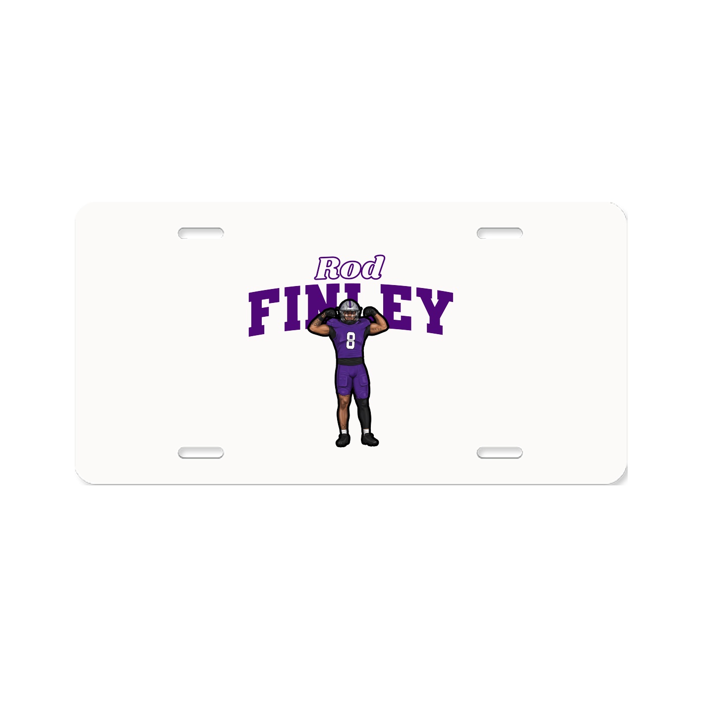 License Plate — Name Arch in Classic