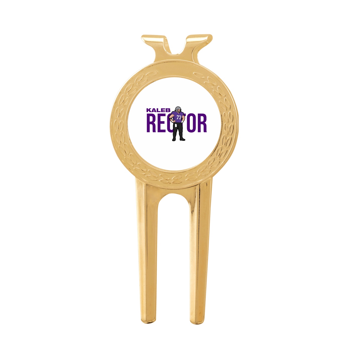 Divot Tool with Ball Marker — Player Name in Classic