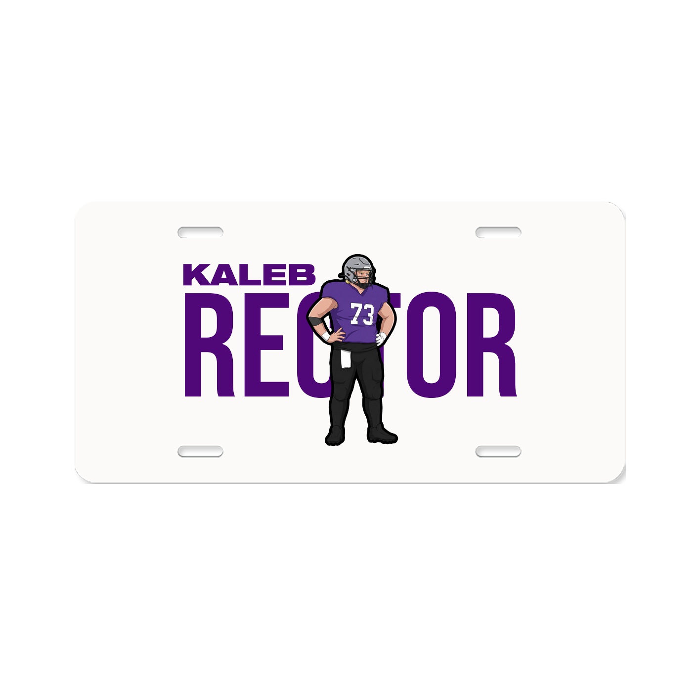 License Plate — Player Name in Classic