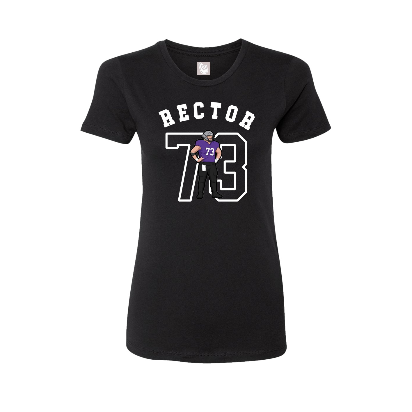Fitted Women's Tee — Shirsey Arch in Black