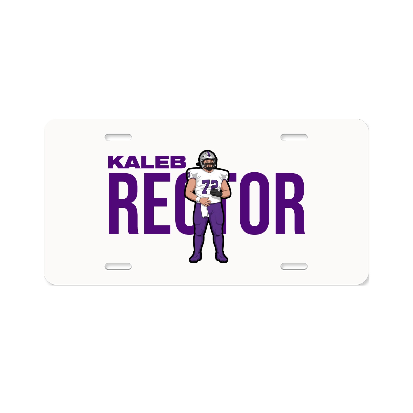 License Plate — Player Name in Classic