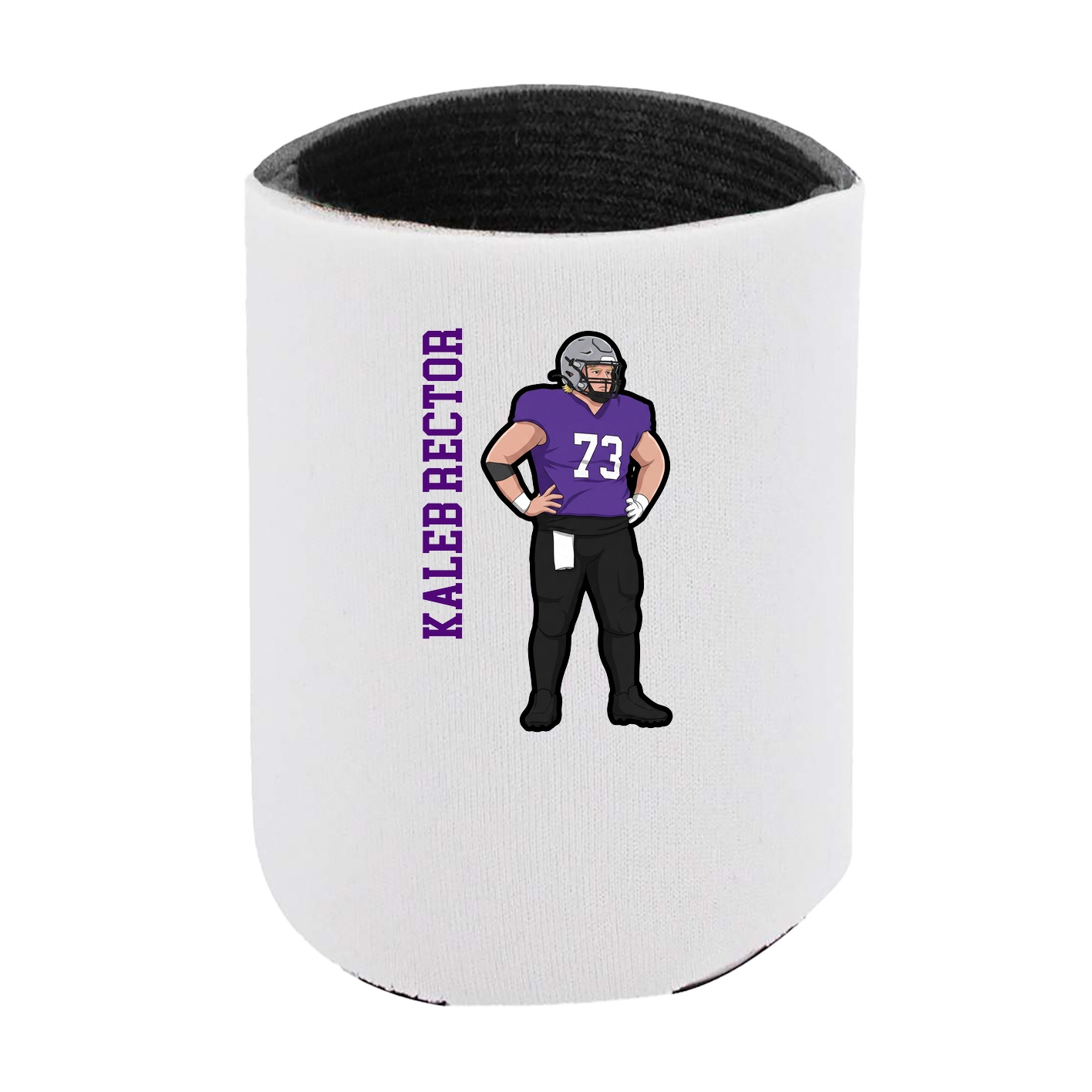 Can Holder — Name Vertical in White
