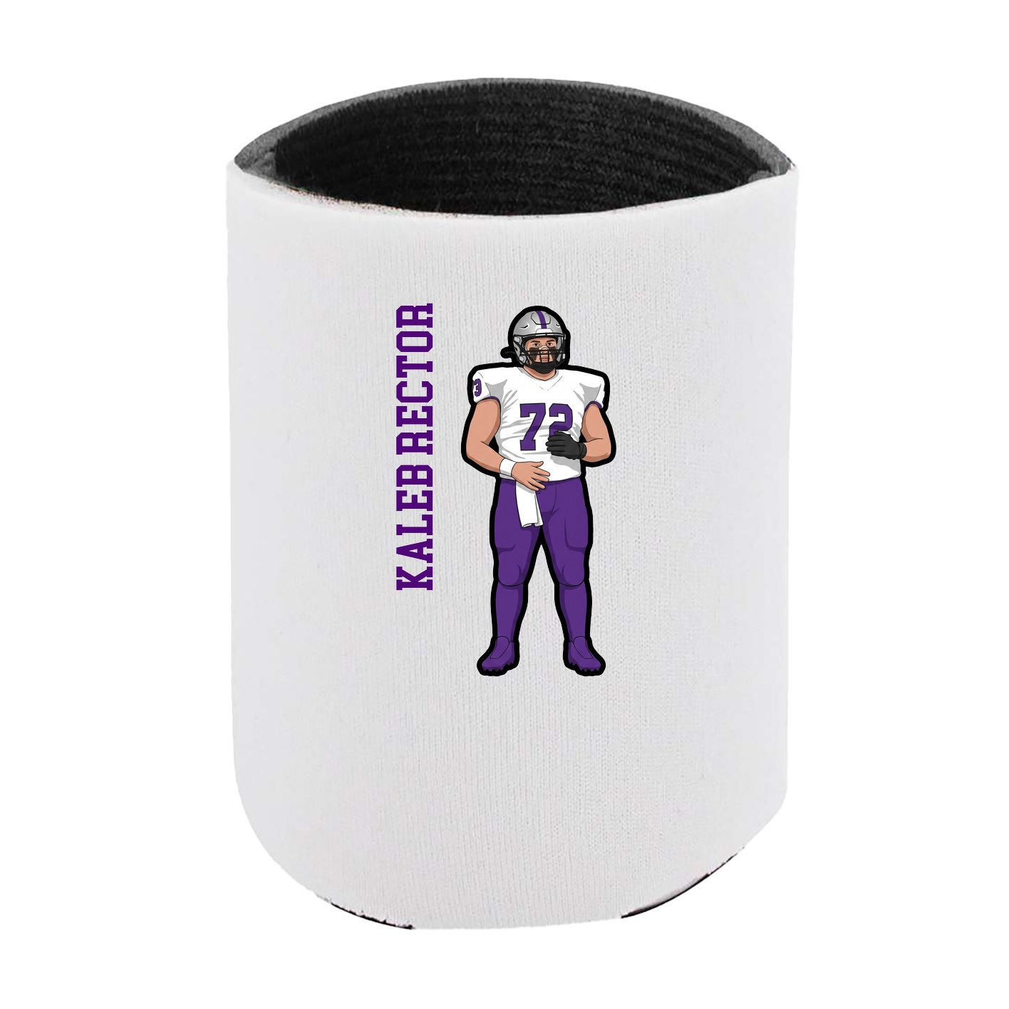 Can Holder — Name Vertical in White