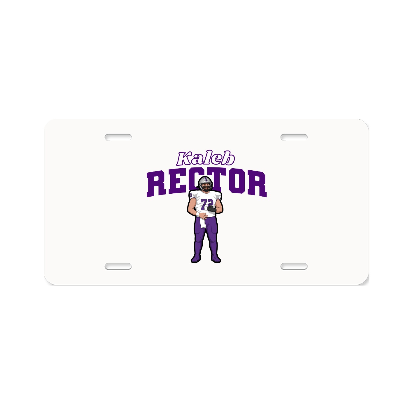 License Plate — Name Arch in Classic
